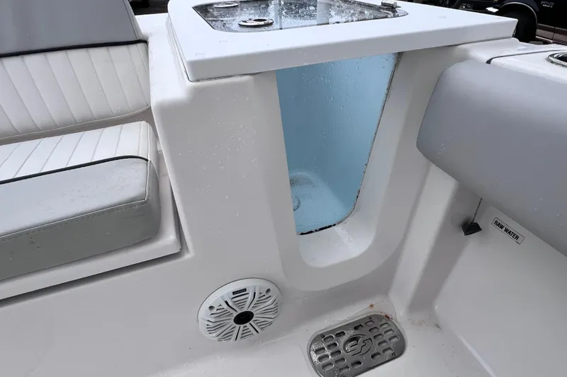 Slide: The Image of 2020 Sea Fox 228 Commander boat interior with seating and livewell. - 18