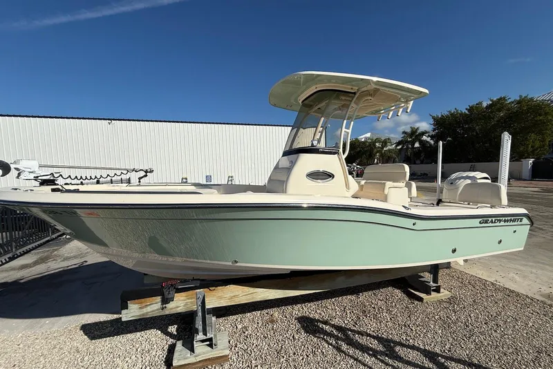 The Image of 2024 Grady-White 231 Coastal Explorer boat on display, featuring sleek design and modern amenities. - 0
