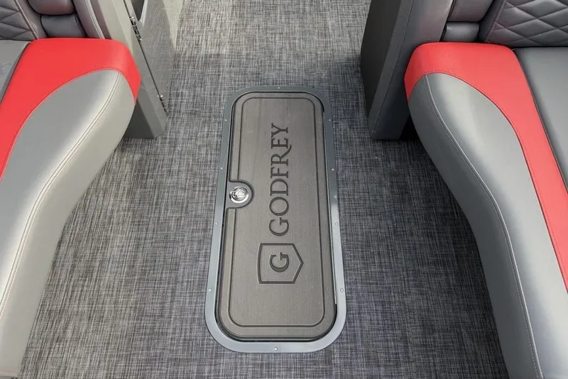 Slide: The Image of 2026 Godfrey Monaco 235 SFL dashboard with sleek design and modern controls. - 8