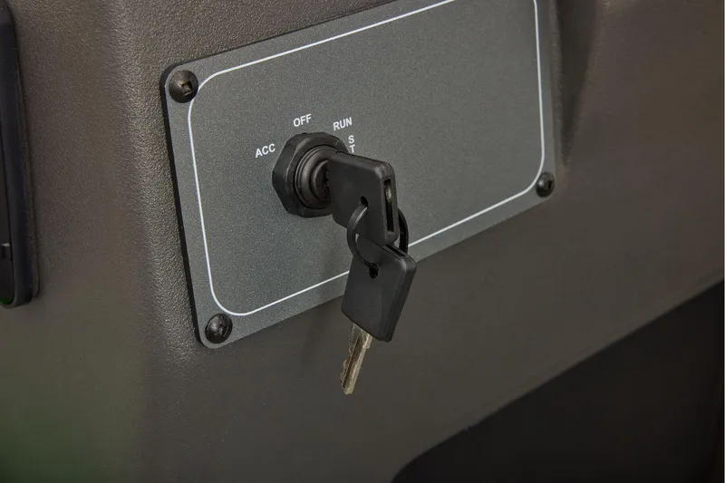 Slide: The Image of Manufacturer Provided Image: Ignition switch with key in 2026 Sun Tracker Bass Buggy 18 DLX boat. - 38