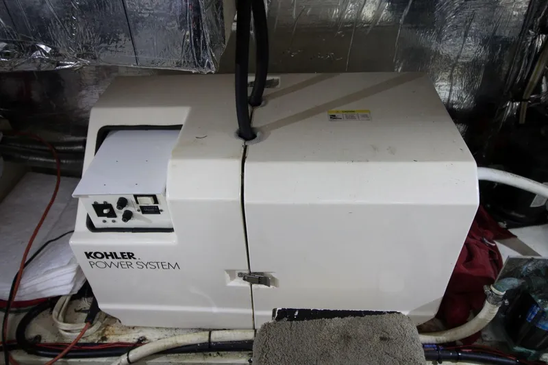 Slide: The Image of Kohler power system in 1997 Cruisers Yachts 3650 Motoryacht engine room. - 36