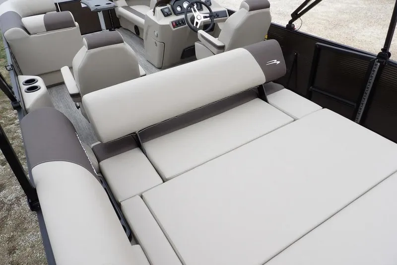 Slide: The Image of 2026 Bennington S Swingback 21 SSB interior with luxurious seating and modern design. - 28