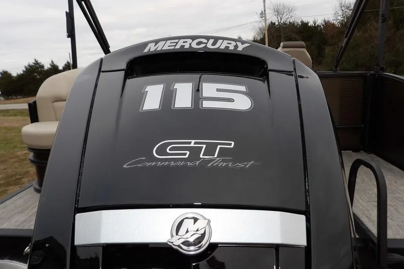 Slide: The Image of Mercury 115 Command Thrust engine on 2026 Bennington S Swingback 21 SSB boat. - 32