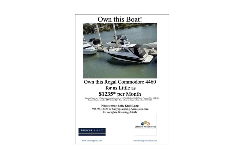 Slide: The Image of 2006 Regal Commodore 4460 boat for sale, $1235/month financing available. Contact for details. - 44