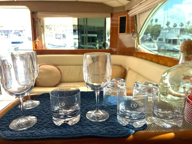 Slide: The Image of Luxurious interior of 2005 Riviera 42 Flybridge yacht. - 22