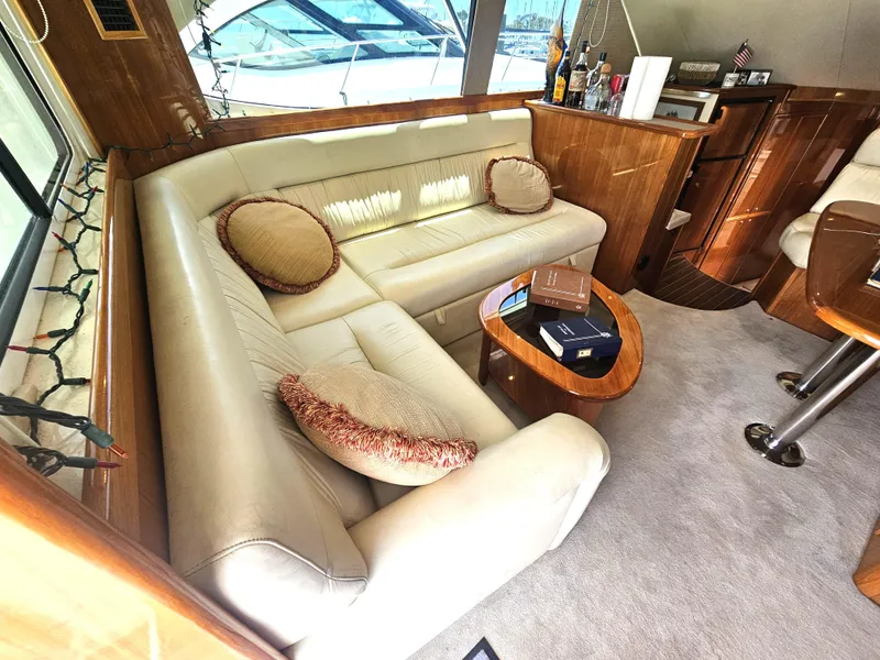 Slide: The Image of Luxurious interior of 2005 Riviera 42 Flybridge yacht. - 33