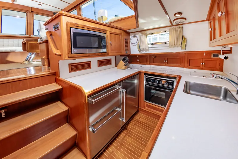 Slide: The Image of 2005 Grand Banks 49 Eastbay SX yacht kitchen interior - 34