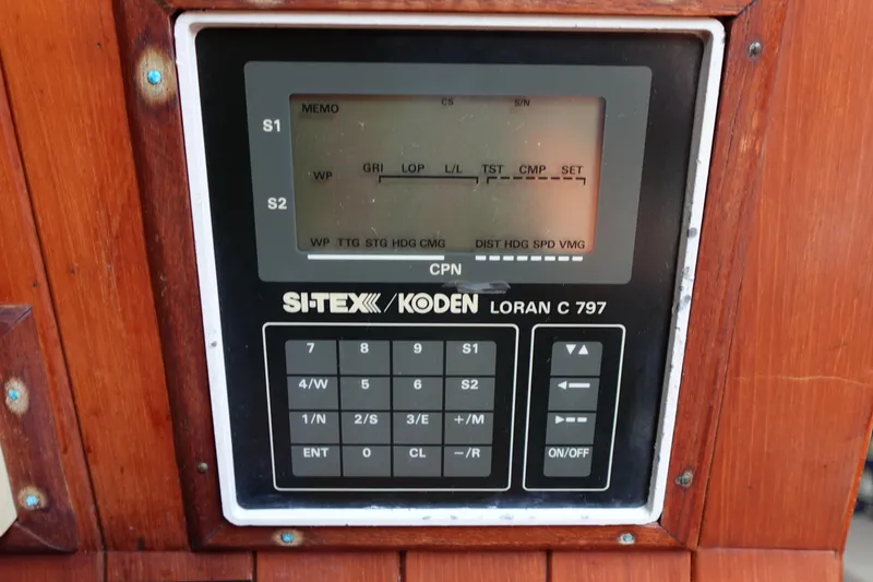 Slide: The Image of LORAN C 797 navigation system on 1985 Tayana 37 Cutter sailboat. - 27