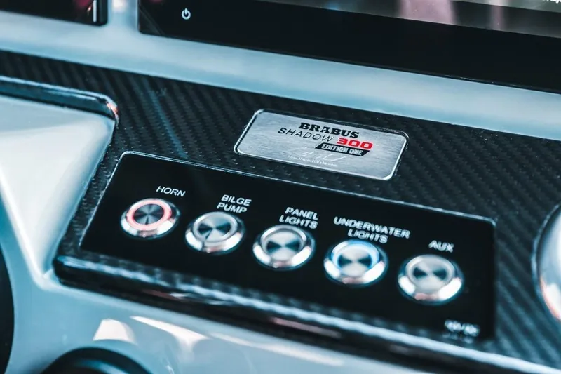 Slide: The Image of BRABUS SHADOW 300 CT 2024 dashboard with control buttons. - 15