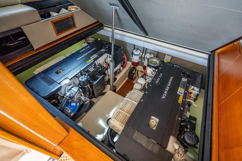 Slide: The Image of Engine room of 2018 Palm Beach Motor Yachts PB50 with Volvo Penta IPS 600 engines. - 28