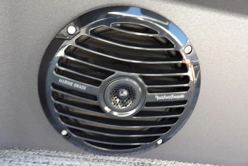 Slide: The Image of Marine-grade speaker on 2026 Bennington S Swingback 22 SSB boat, featuring Rockford Fosgate design. - 35