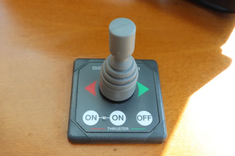 Slide: The Image of Joystick control panel on 2005 DeFever 49 Cockpit Motor Yacht. - 68