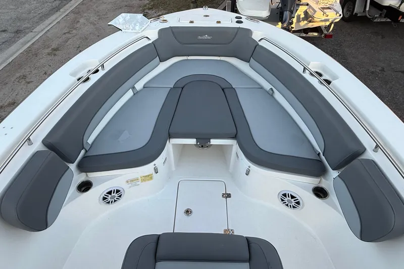 Slide: The Image of 2023 NauticStar 2602 Legacy boat with spacious seating and modern design. - 49