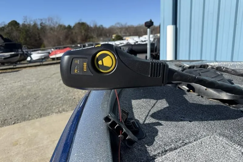 Slide: The Image of 2012 Skeeter TZX190 boat with Minn Kota Edge trolling motor on deck. - 12