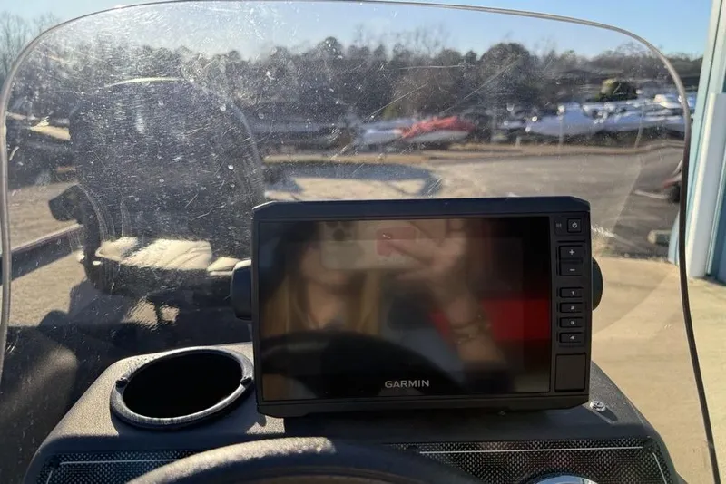 Slide: The Image of 2021 Tracker Bass Tracker Classic XL with Garmin GPS on dashboard. - 12