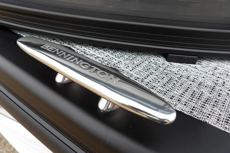 Slide: The Image of Close-up of 2026 Bennington M L-Bench 22 ML boat cleat. - 46