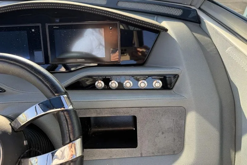 Slide: The Image of 2017 Cobalt R3 dashboard with Garmin display and control buttons. - 21