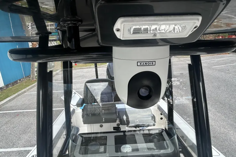 Slide: The Image of 2022 Crevalle 26 HBW boat with advanced camera and lighting system. - 22