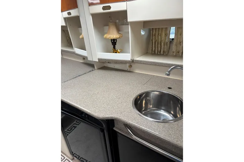 Slide: The Image of 2000 Formula 31 Performance Cruiser interior with sink and countertop. - 4