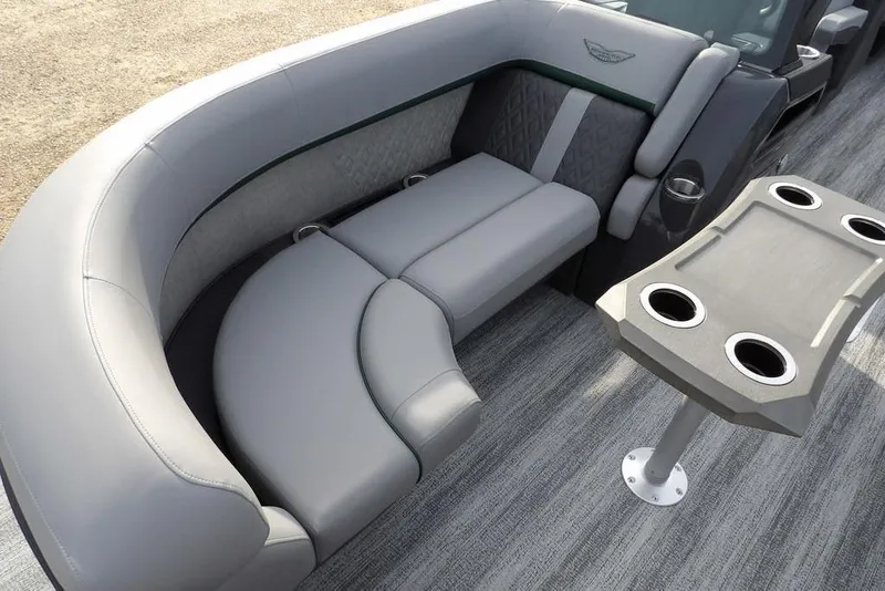 Slide: The Image of Luxurious seating on 2026 Bennington M Quad Bench 22 MFB with integrated cup holders. - 12