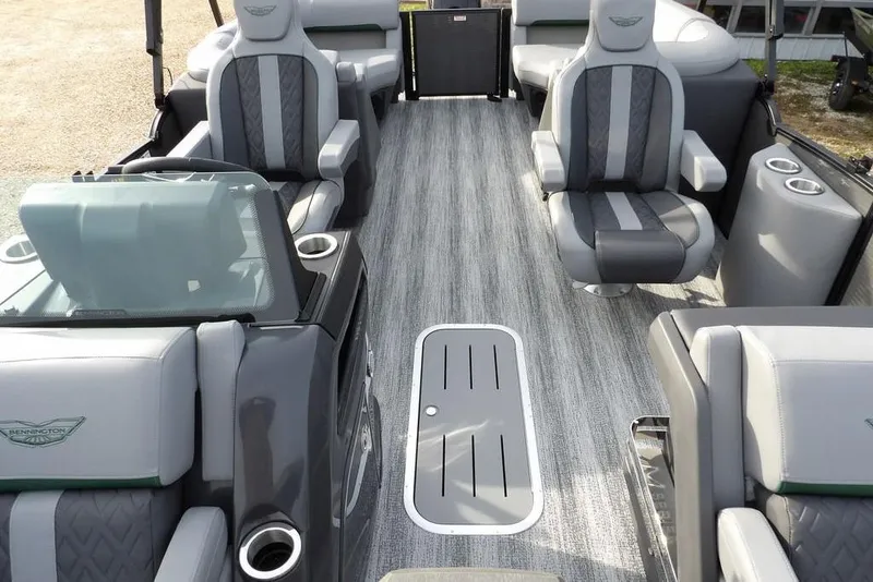 Slide: The Image of 2026 Bennington M Quad Bench 22 MFB interior with luxurious seating and modern design. - 31