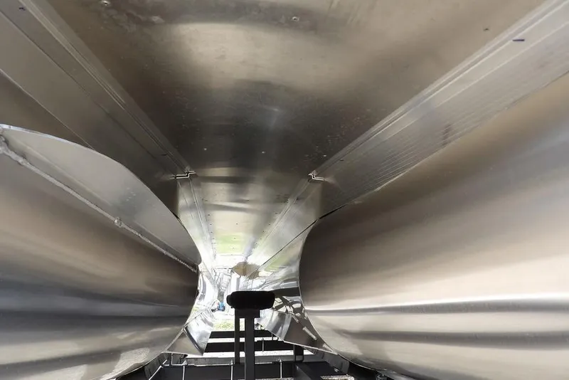 Slide: The Image of Underneath view of 2026 Bennington M Quad Bench 22 MFB pontoon boat. - 47