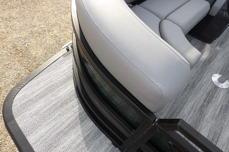 Slide: The Image of 2026 Bennington M Quad Bench 22 MFB with sleek gray seating and textured flooring. - 7