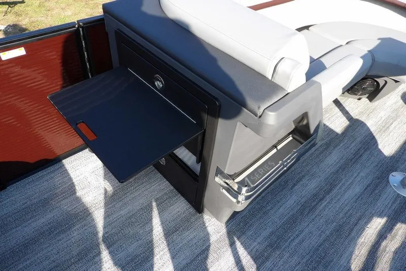 Slide: The Image of 2026 Bennington M Quad Bench 22 MFB with storage compartment and sleek seating design. - 18