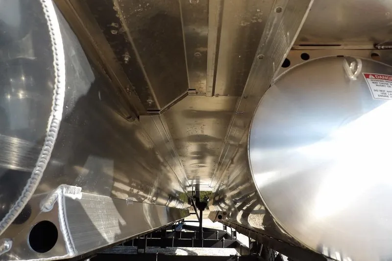 Slide: The Image of Underneath view of 2026 Bennington M Quad Bench 22 MFB pontoon boat. - 49