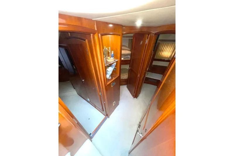 Slide: The Image of COMPANIONWAY FORWARD WITH ENTRYWAY TO THE THREE STATEROOMS AND HEADS - 33
