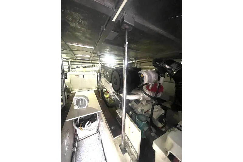 Slide: The Image of ENGINE ROOM LOOKING FORWARD TO THE KOHLER UPGRADE GENERATOR AND STBD ENGINE - 78