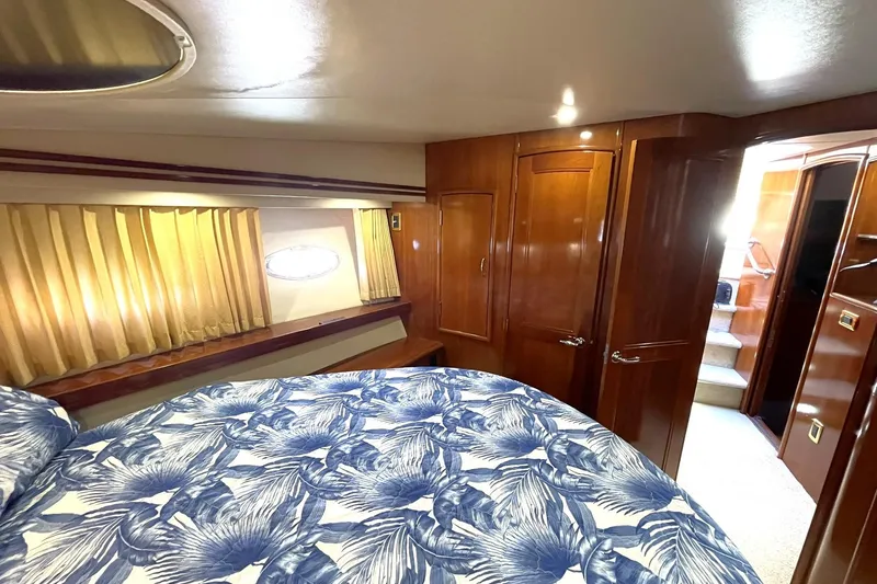 Slide: The Image of VIP STATEROOM LOOKING AFT TO THE COMPANIONWAY & PRIVATE ENTRANCE TO THE HEAD & SHOWER - 49