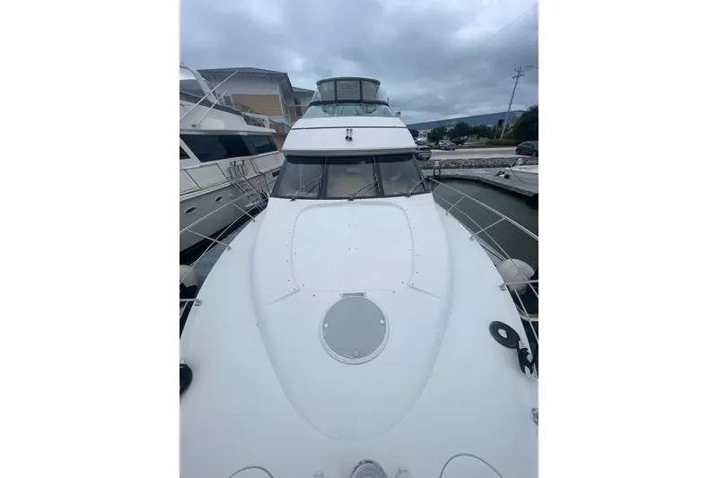 Slide: The Image of BOW DECK LOOKING AFT TO THE PILOTHOUSE & FLYBRIDGE AREAS - 89