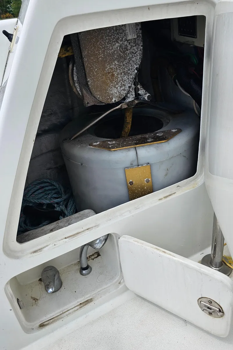 Slide: The Image of Compartment of 2005 Jefferson Marquessa 60 MY yacht showing storage and equipment. - 18