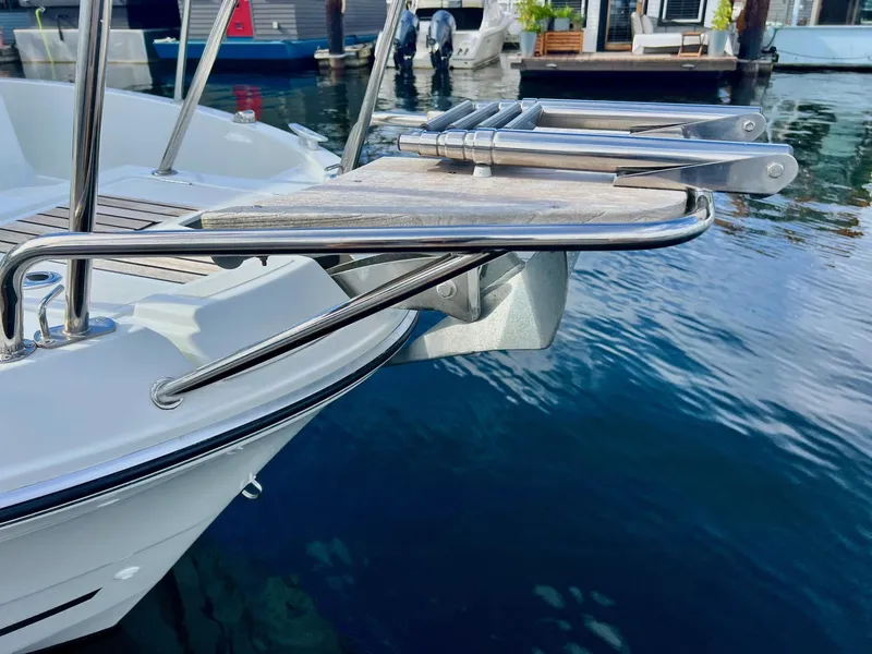 Slide: The Image of Teak bow pulpit and boarding ladder - 5