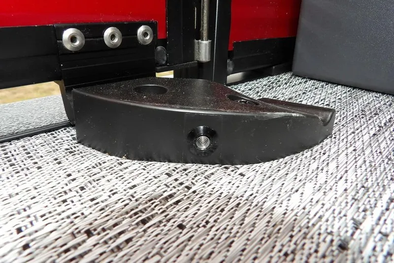 Slide: The Image of Close-up of Bennington M Swingback 22 MSB 2026 boat component on textured surface. - 39