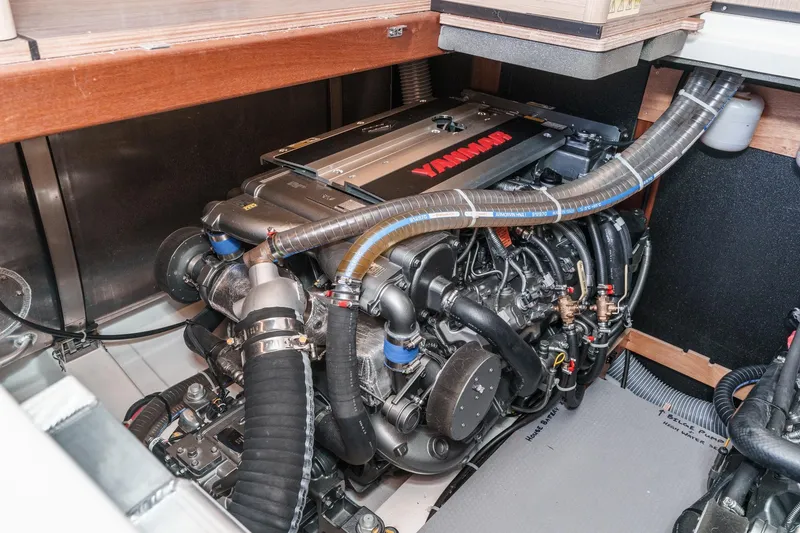 Slide: The Image of Engine room of 2025 Beneteau Swift Trawler 41 with Yanmar engine. - 51