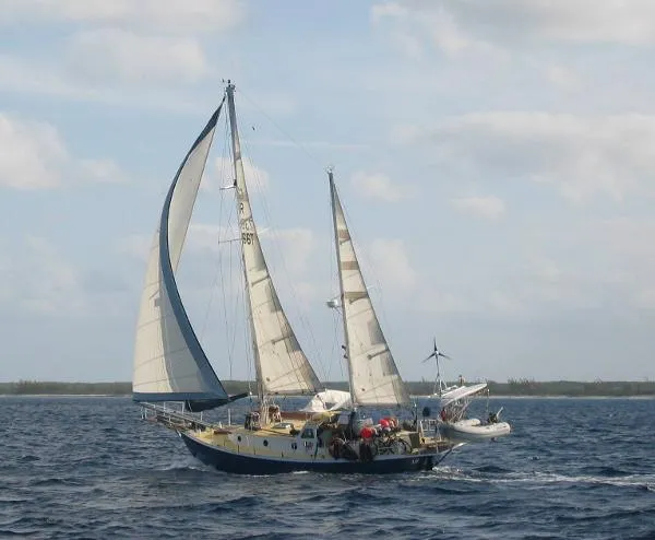 Slide: The Image of Custom Steel Cutter Ketch 42 1984 - 0