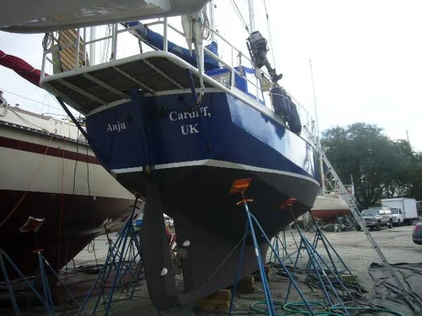 Slide: The Image of Custom Steel Cutter Ketch 42 1984 - 11