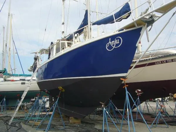 Slide: The Image of Custom Steel Cutter Ketch 42 1984 - 2