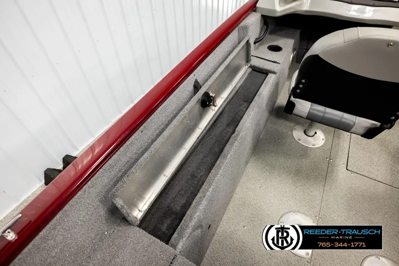 Slide: The Image of 2017 Tracker Pro Guide V-175 Combo boat interior with seating and storage. - 25