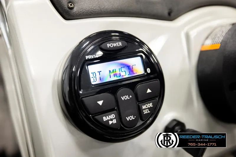 Slide: The Image of 2017 Tracker Pro Guide V-175 Combo boat stereo system with Bluetooth music display. - 31