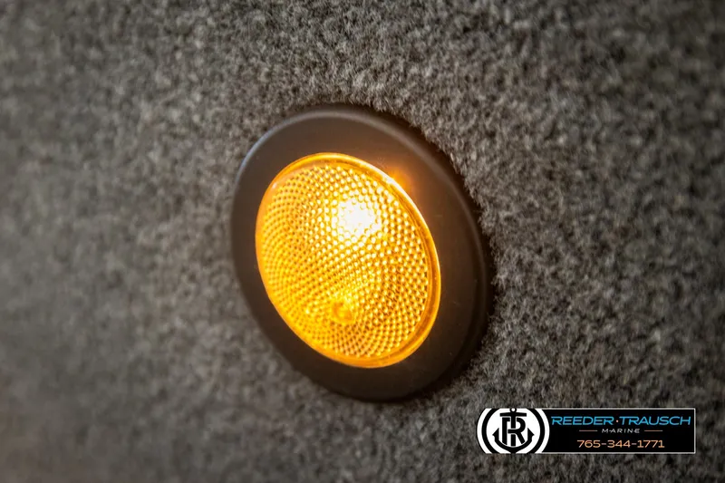 Slide: The Image of Close-up of a 2017 Tracker Pro Guide V-175 Combo boat light. - 41