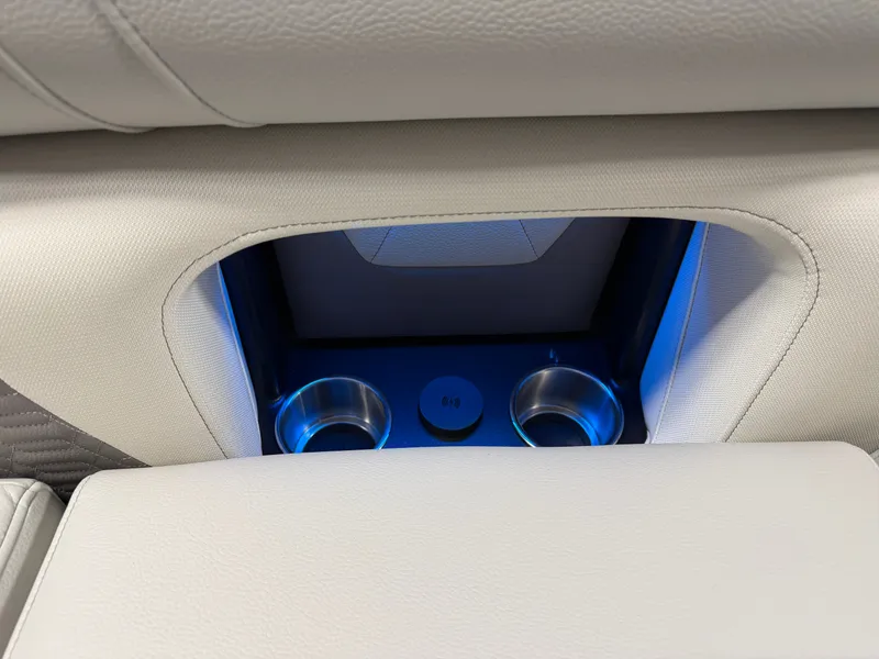 Slide: The Image of Illuminated cup holder in a luxurious boat seat. - 16