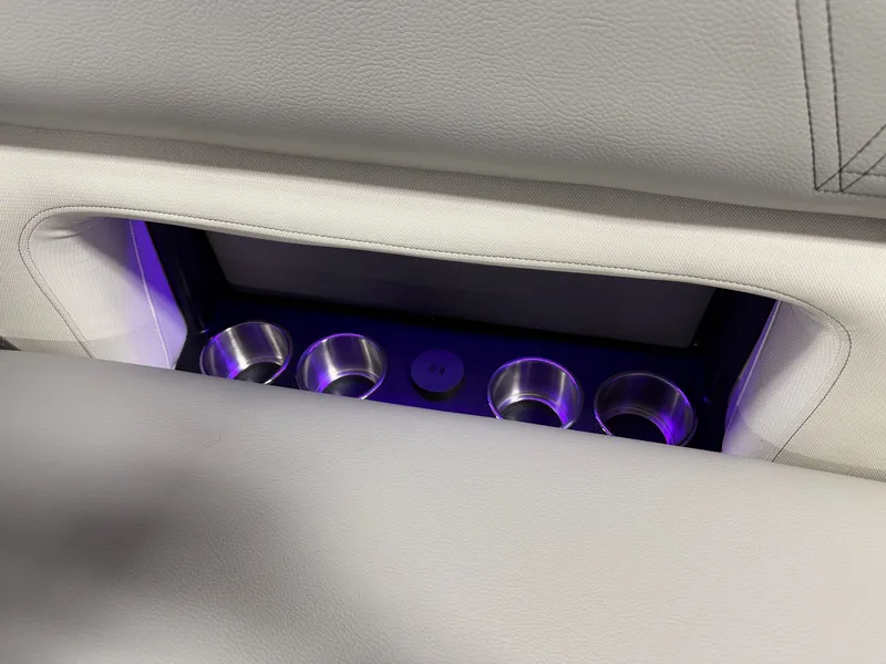 Slide: The Image of Illuminated cup holders in a luxury boat. - 31