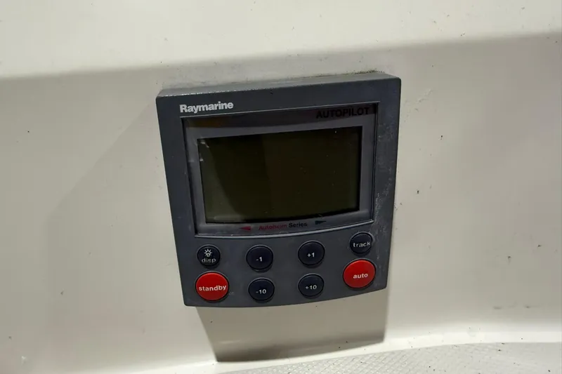 Slide: The Image of Raymarine autopilot control panel on 1986 Sabre 34 MK II sailboat. - 10