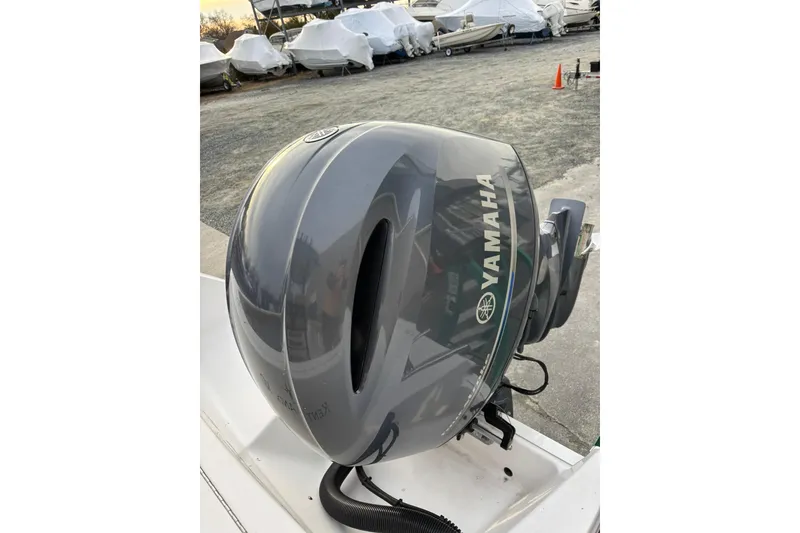 Slide: The Image of Yamaha outboard motor on 2021 Sportsman Heritage 231 Center Console boat. - 7