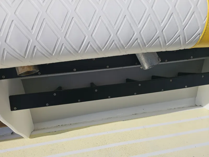 Slide: The Image of Close-up of Ocean Master 31 boat component, 1987 model. - 36