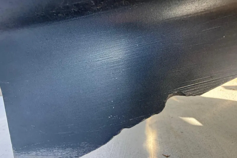 Slide: The Image of Close-up of 2007 Hydra-Sports Vector 2900 VX boat hull with visible texture. - 57