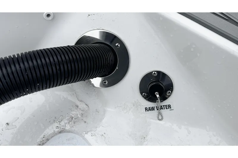 Slide: The Image of 2026 Sea Fox 228 Traveler boat interior with storage compartments and seating area. - 5